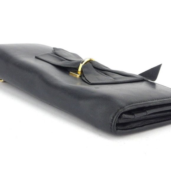 PRADA wallet ribbon motif leather Authentic used - Picture 4 of 8